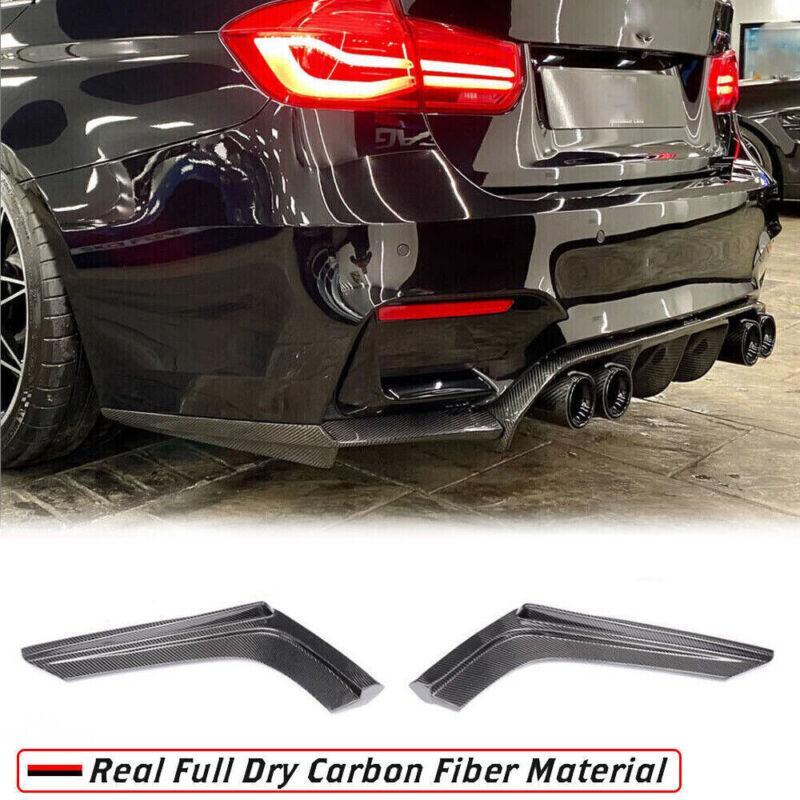 Suitable for BMW F80 M3 F82 F83 M4 2015 - 20 carbon fiber rear bumper side extension angles