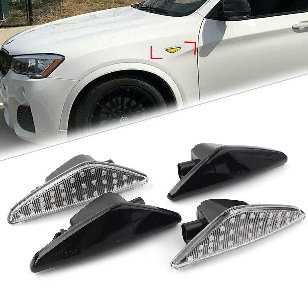 Dynamic Amber LED Side Marker Turn Signal Light Fit for BMW F25 E70 E71 X3 E72 X5 X6