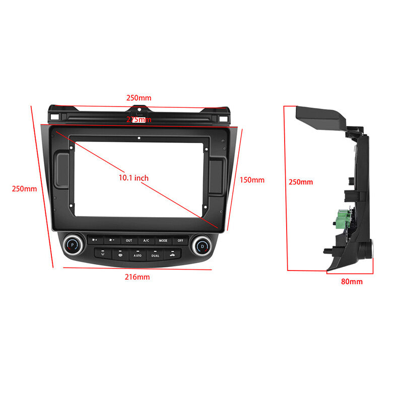 Dual DIN 10-inch Android 11 Car Stereo Radio with GPS, suitable for Honda Accord 2003-2007. n