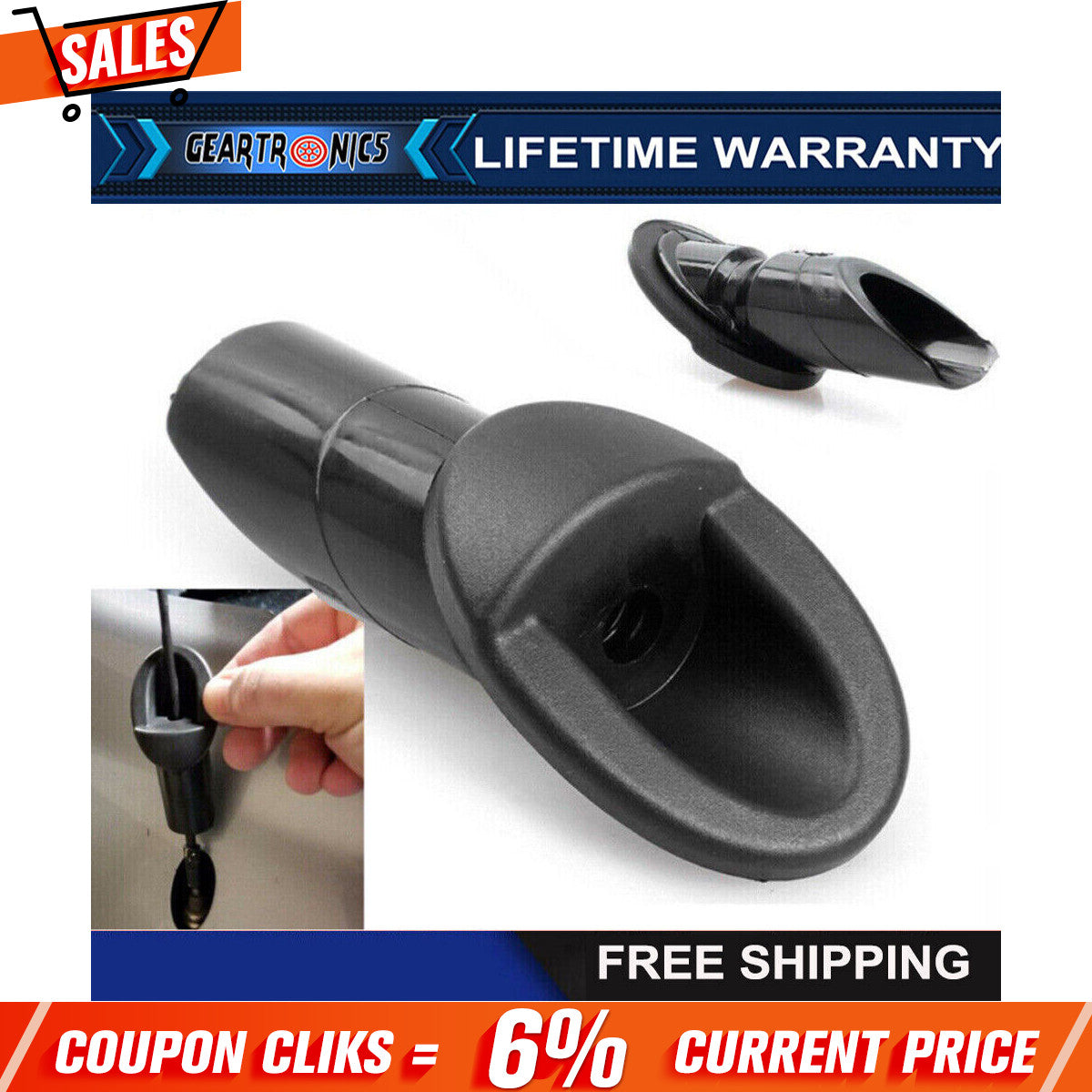 Black Antenna Bezel Ornament Base 863920C040 Fits 2007 2008-2013 for Toyota Tundra