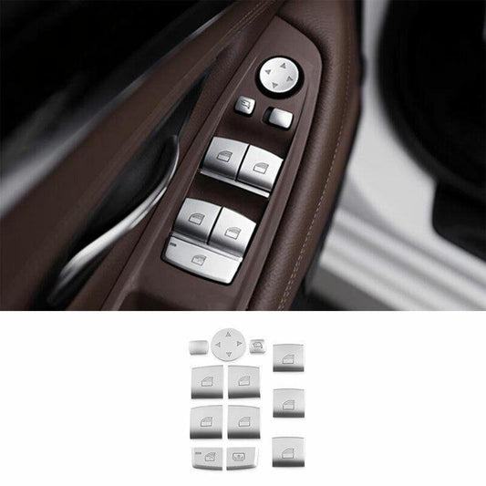 for BMW X3 G01 X4 2018-2021 ABS Silver Window Lock Lift Panel Trim Decoration