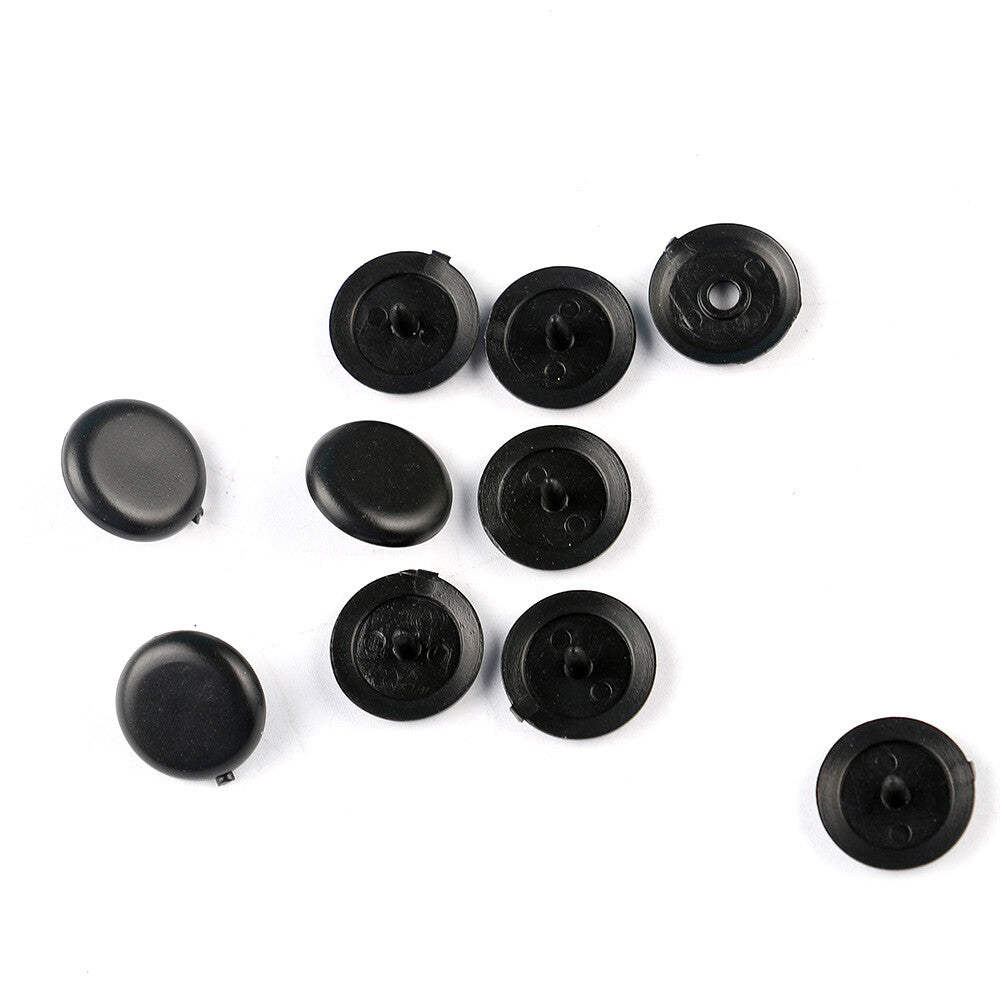 10Pcs for Seat Belt Stop Button Stopper Replacement Black 443857847B4PK Universal Q