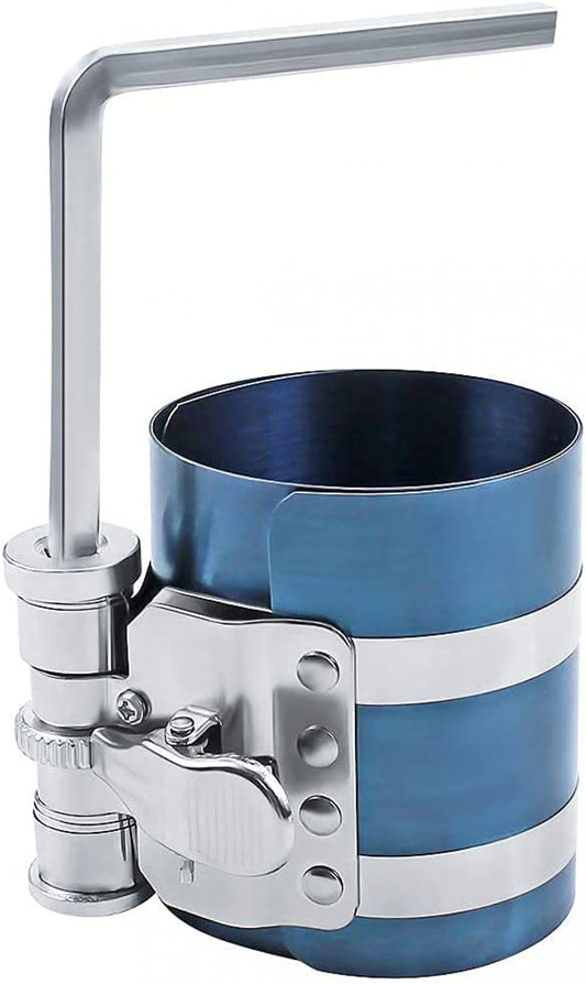 3¡± Piston Ring Compressor,Adjustable Ratchet Piston Installer Tool Removal Tool