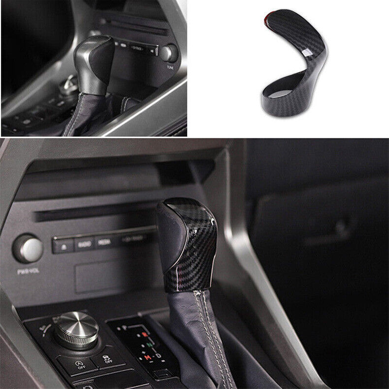 for Lexus NX200t 300h 2015-2021 Carbon Fiber Gear Shift Knob Molding Cover trim