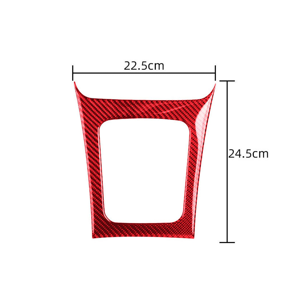 Red Carbon Fiber Gear Shift Panel Cover Trim For Land for Range Rover Sport 2014-17 v