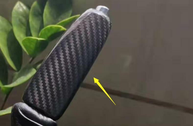 for Ford for Mustang 2015-2022 Dry Carbon Fiber Brake Handle Handbrake Cover Trim