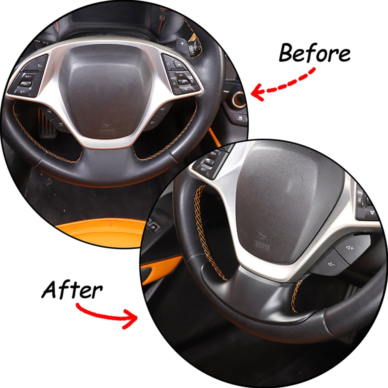 Red ABS Air Conditioning Vent Socket Ring Cover Trim for Tacoma 2016-22- v