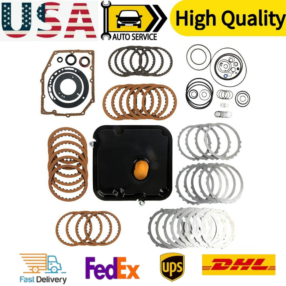42RLE Transmission Master Rebuild KIT 03-UP WITH Plates Filter Bushing for JEEP