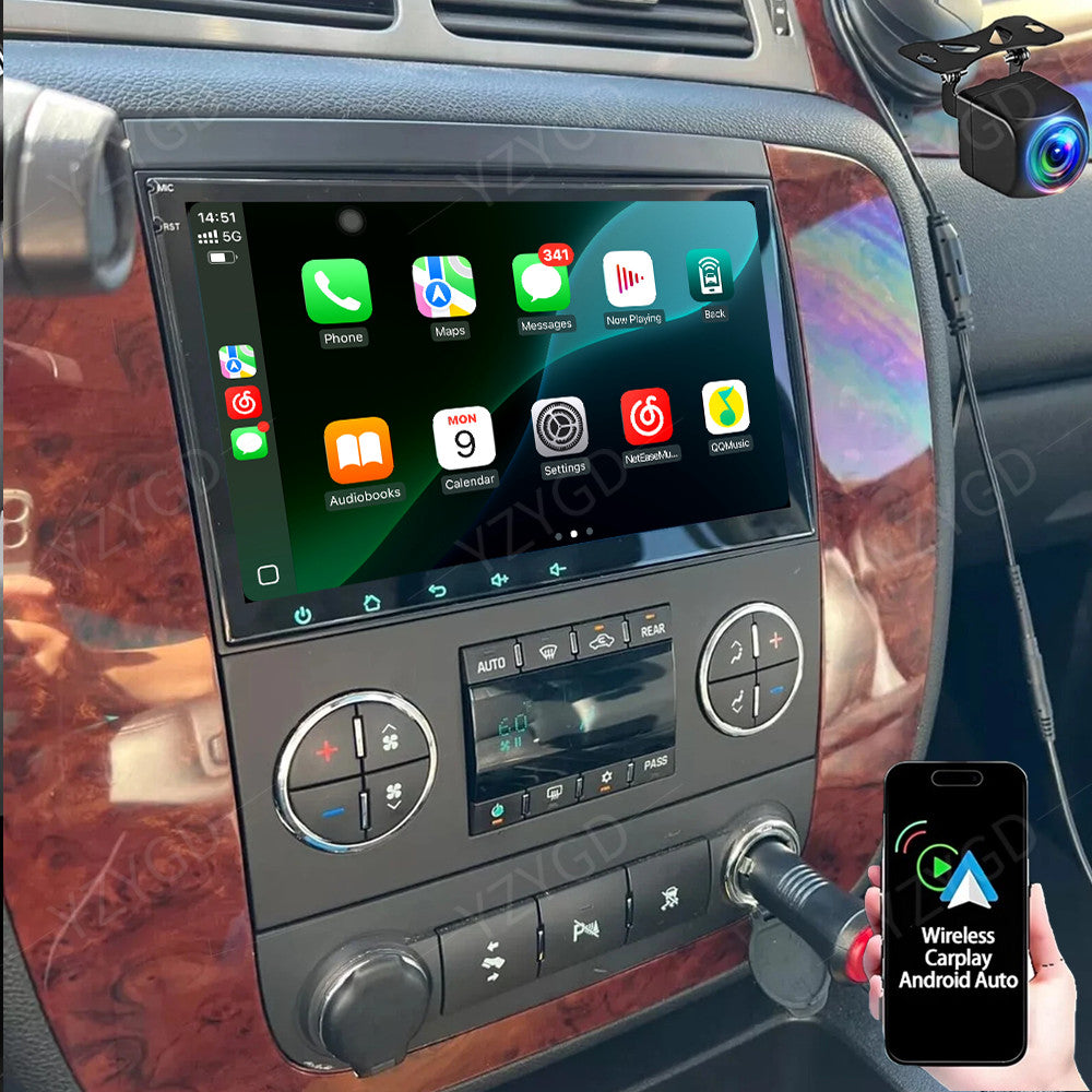 for GMC Yukon 2007-2014 Android Auto Carplay Car Stereo Radio GPS Navi FM Screen