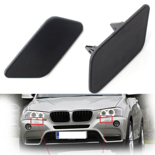 for BMW X3 F25 2010 - 2014 2x Front Bumper Headlight Headlamp Washer Cap Cover