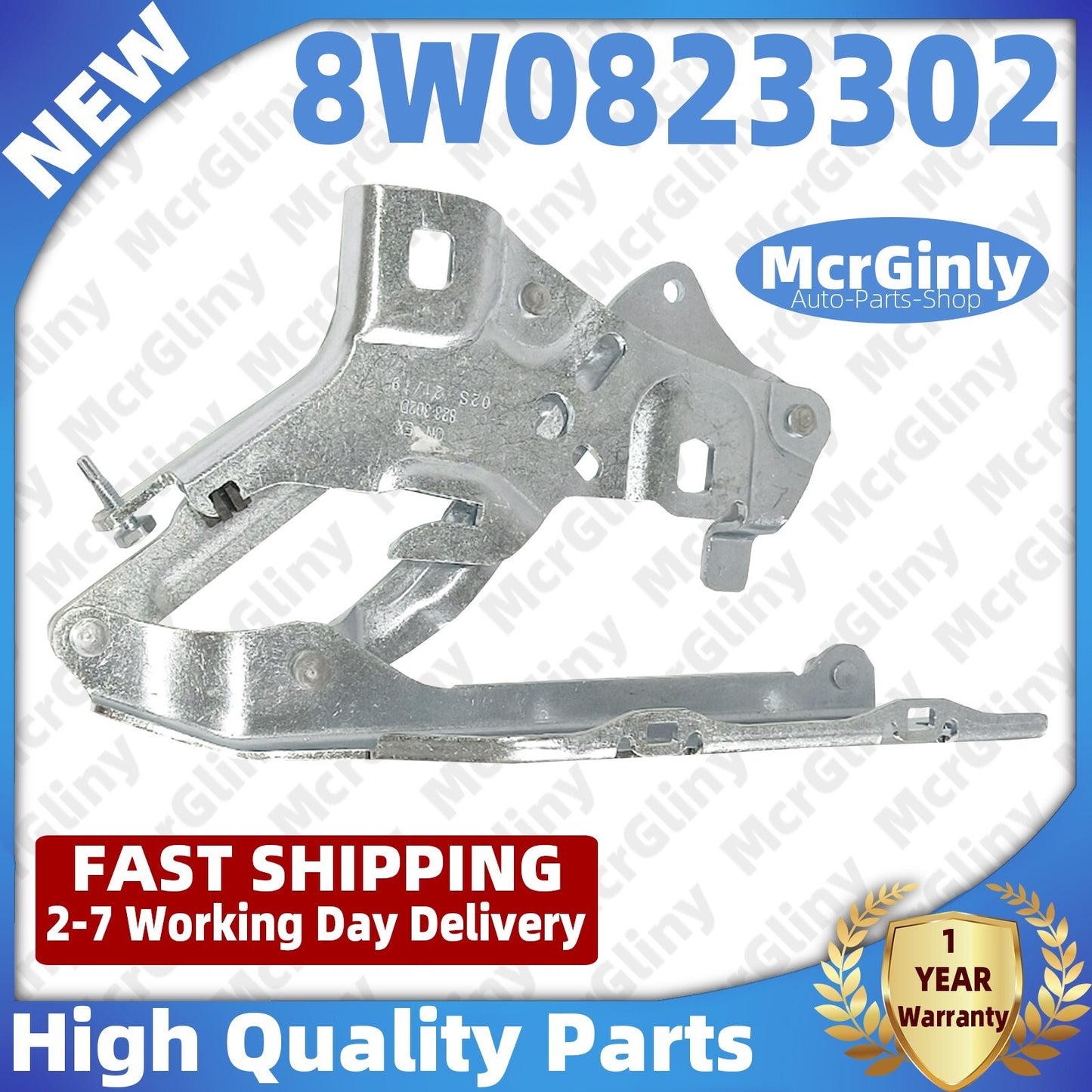 Suitable for 2016-2023 for Audi A4/A4 Quattro/S4 right front hood hinge #8W0823302- n
