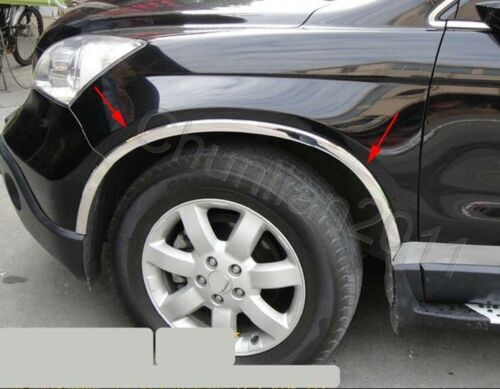 4Pcs Chrome Fender Flare Kit Wheel Arch Cover Trim For 2007-2011 for Honda CRV CR-V