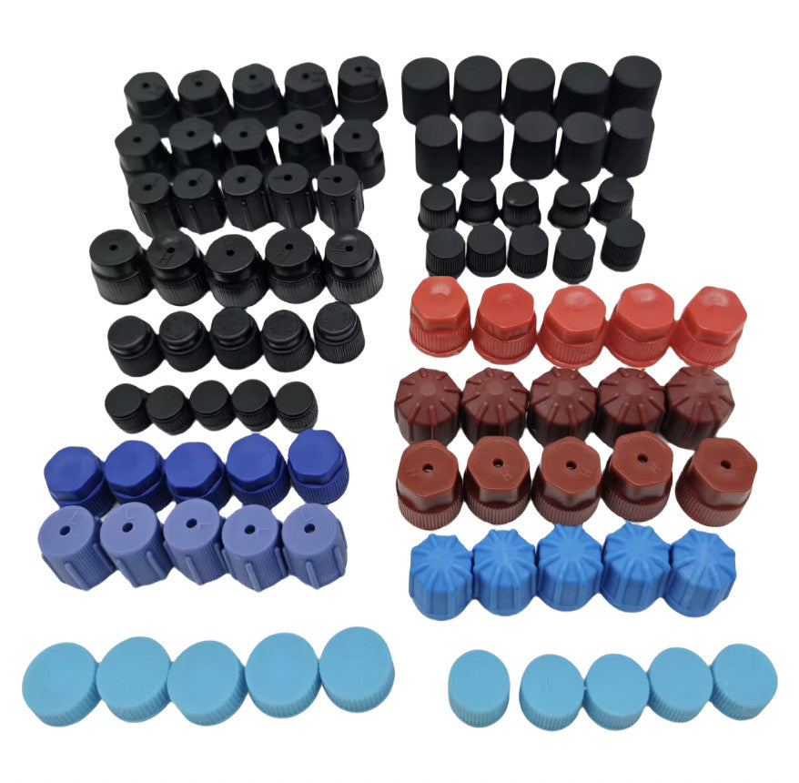 Car A/C R134a R12 High Low Side Valve Core Dust Cap For Air Conditioning Repair Q