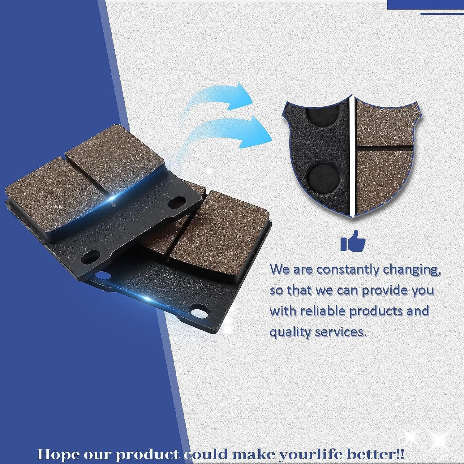 Front and Rear Brake Pads for Suzuki GSXR 600 GSXR600 1997-2003 GSXR750 GSXR