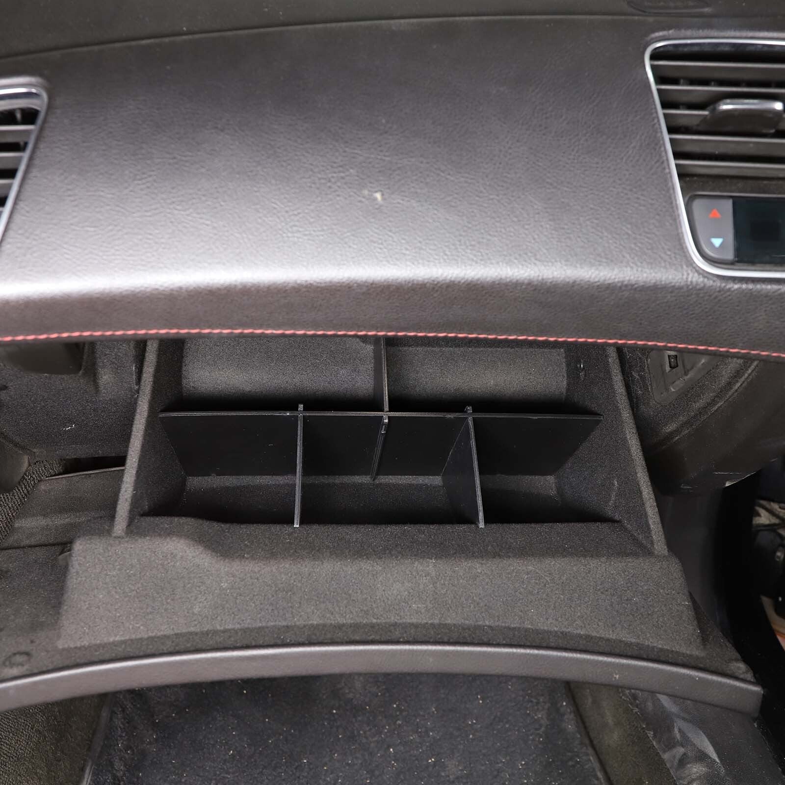 Black leather armrest box and storage box for Corvette C7 2014-2019- v
