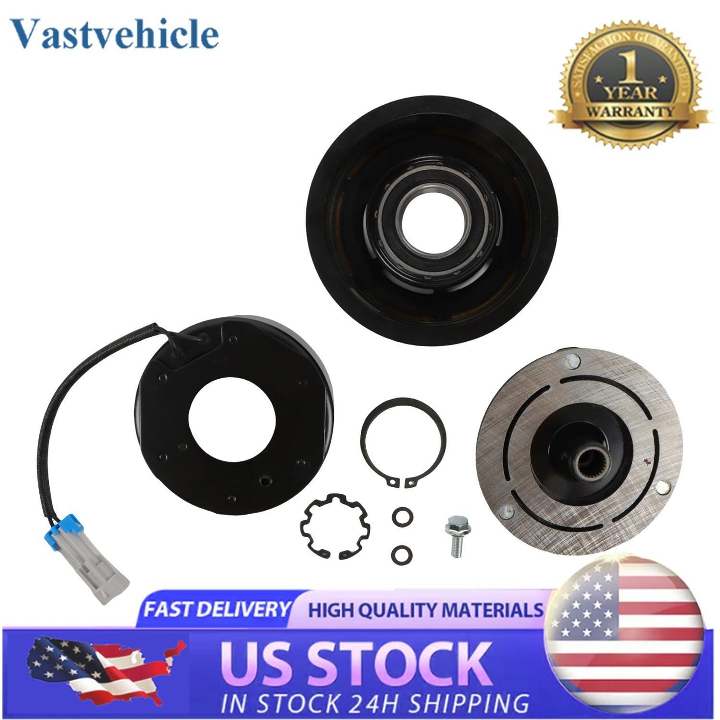1pc AC Compressor Clutch For 2000 - 2014 for GMC for YUKON PULLEY COIL HUB BEARING 1808