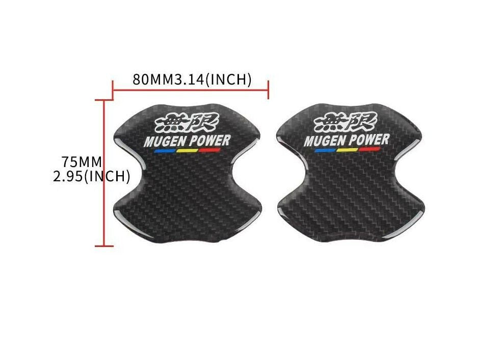 Car door handle bowl scratch-resistant sticker badge Gaimugen carbon fiber
