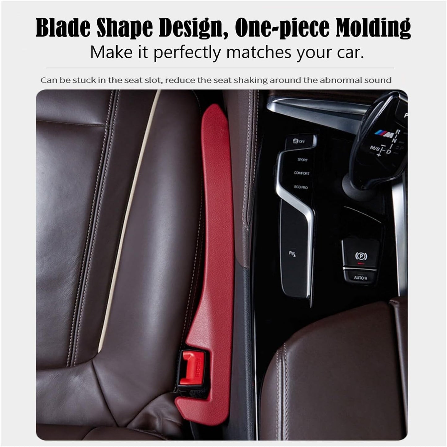 2-Pack Red Car for Seat Gap Filler for Cars, SUVs, and Trucks - for Seat Divider Catchers