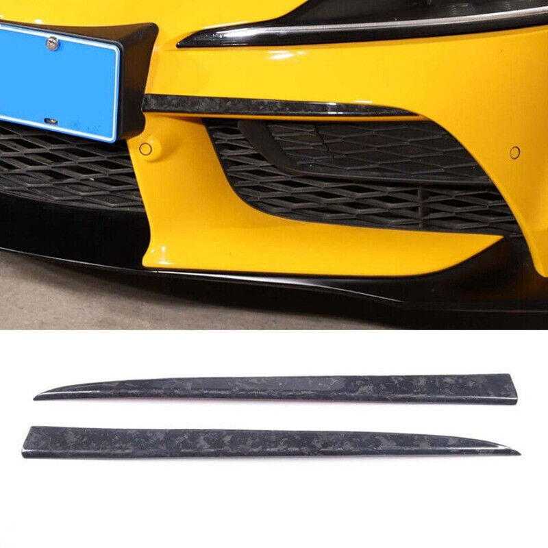 2×Forged Carbon Front Bumper Fog Light Eyebrow Trim For Supra 2020-2023 n
