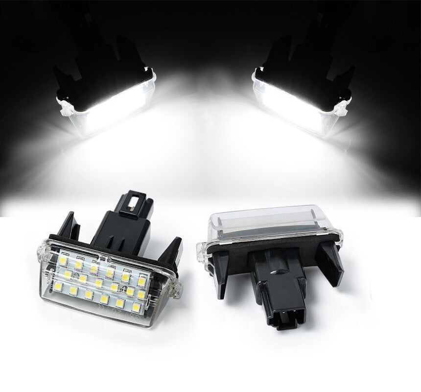 2-Piece 18SMD LED License Plate Label Bulbs 6000K White for 2012-2017 for Camry n