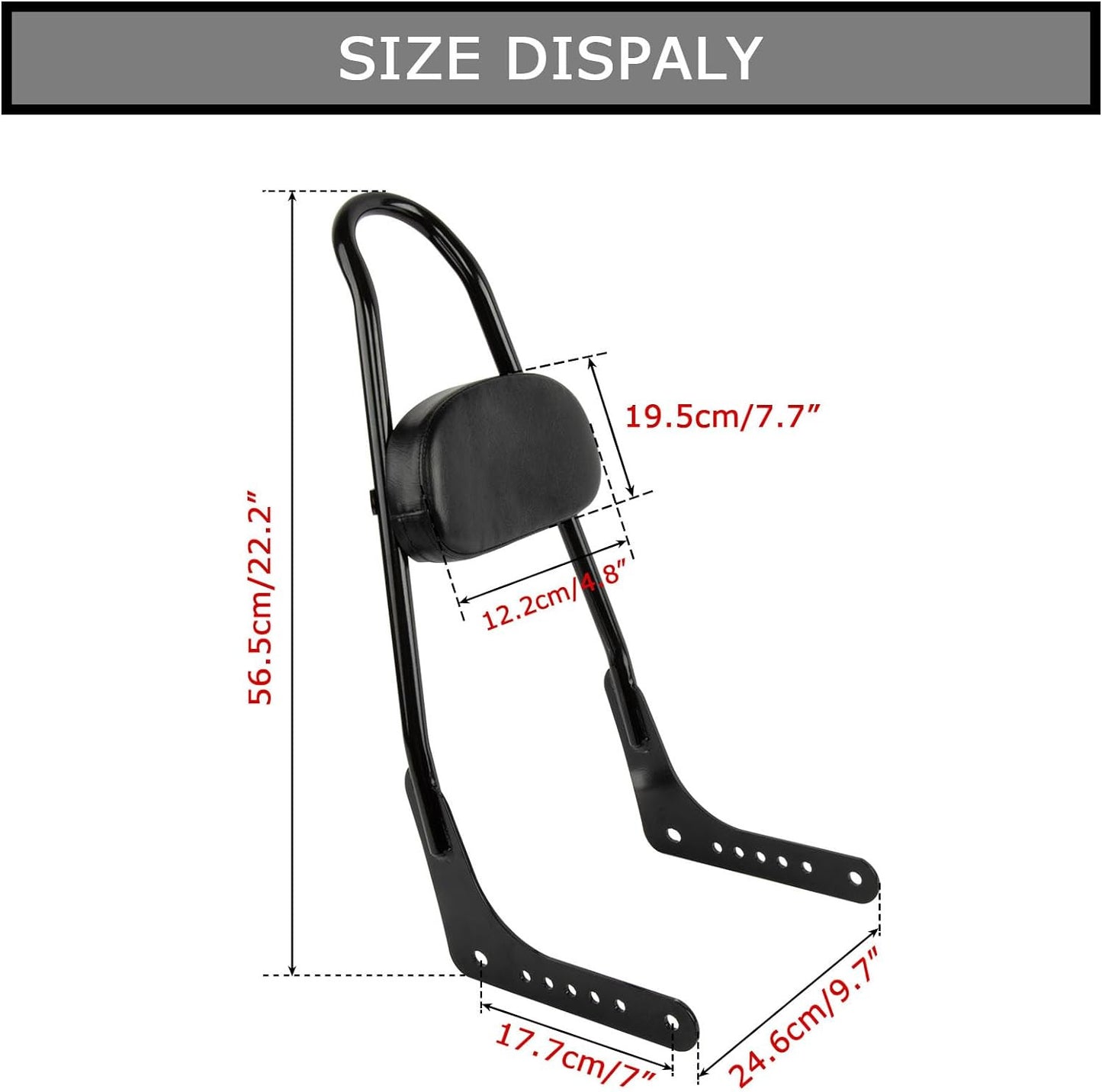Rear Sissy bar backrest for Harley Dyna Softail Street Bob FXBB 107 2018-2023 n