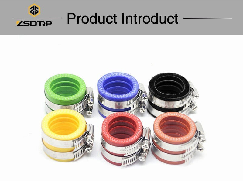 35mm Motorcycle Carburetor Rubber Adapter Manifold For Motorbike Carbs Q