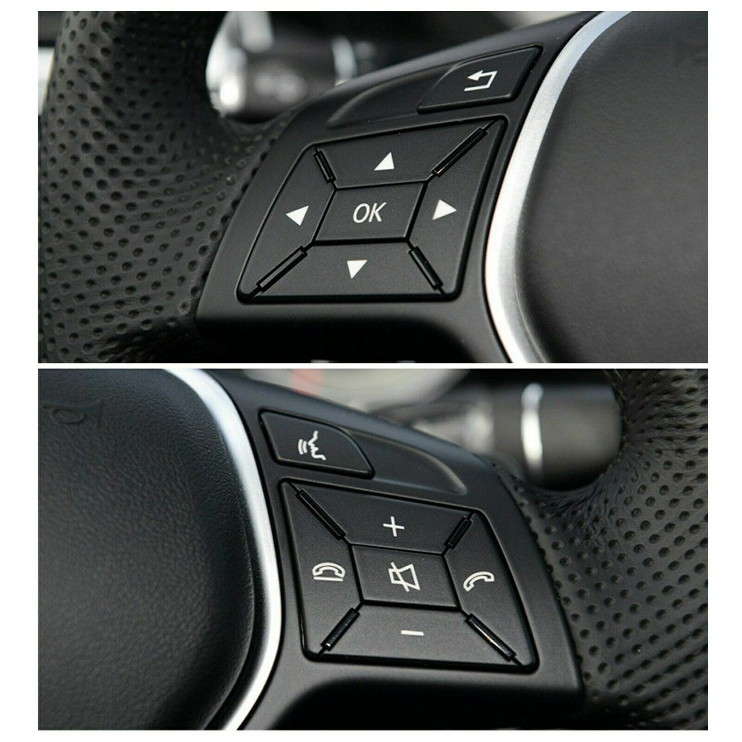 2-Piece Steering Wheel Control Menu Switch Buttons for Mercedes W204 X204 n