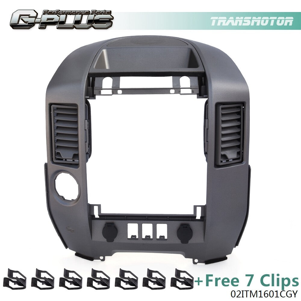 FIT FOR 04-06 TITAN ARMADA W/ SPEAKER CENTER DASH RADIO A/C VENT TRIM BEZEL Q