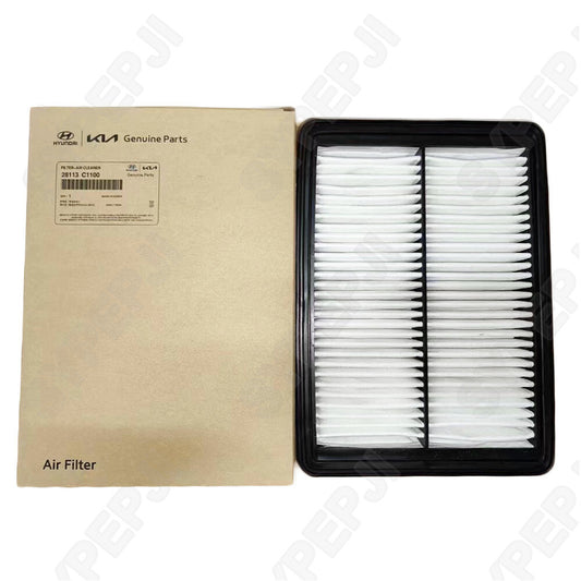 Engine air filter 28113-C1100, suitable for 2015-19 for HYUNDAI SONATA and 2016-20 for Kia Optima 2.4L.