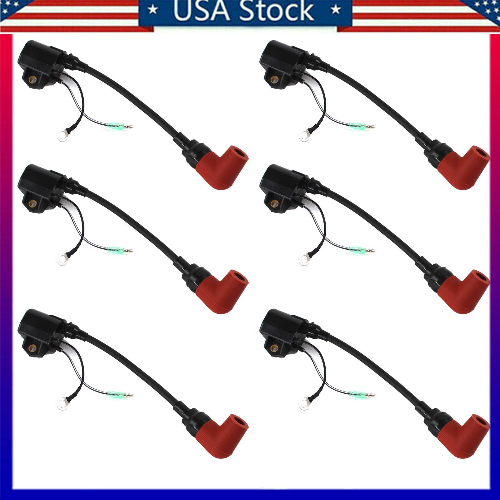 6Pcs Heavy Duty Ignition Coil for Yamaha 100HP 115HP 130HP 140HP 150HP 175HP