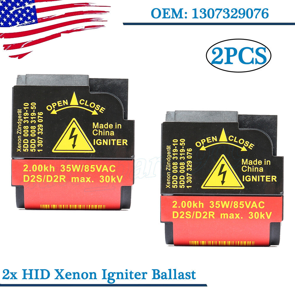 2-pack of HID xenon headlight ballast ECU for GTI and for Volvo 1307329076- n
