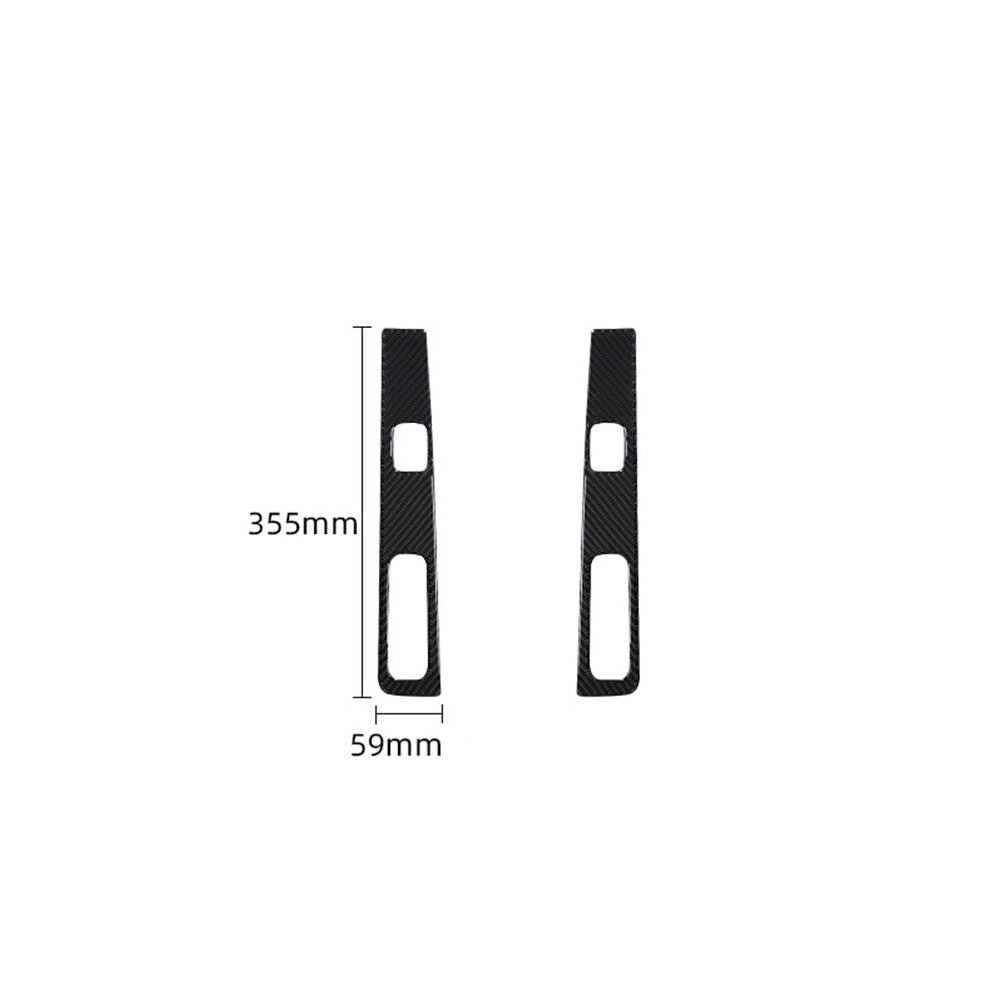 3X Carbon Fiber Passenger Glove Box Latch Trim Cover for KIA Sedona 2015-2016 v