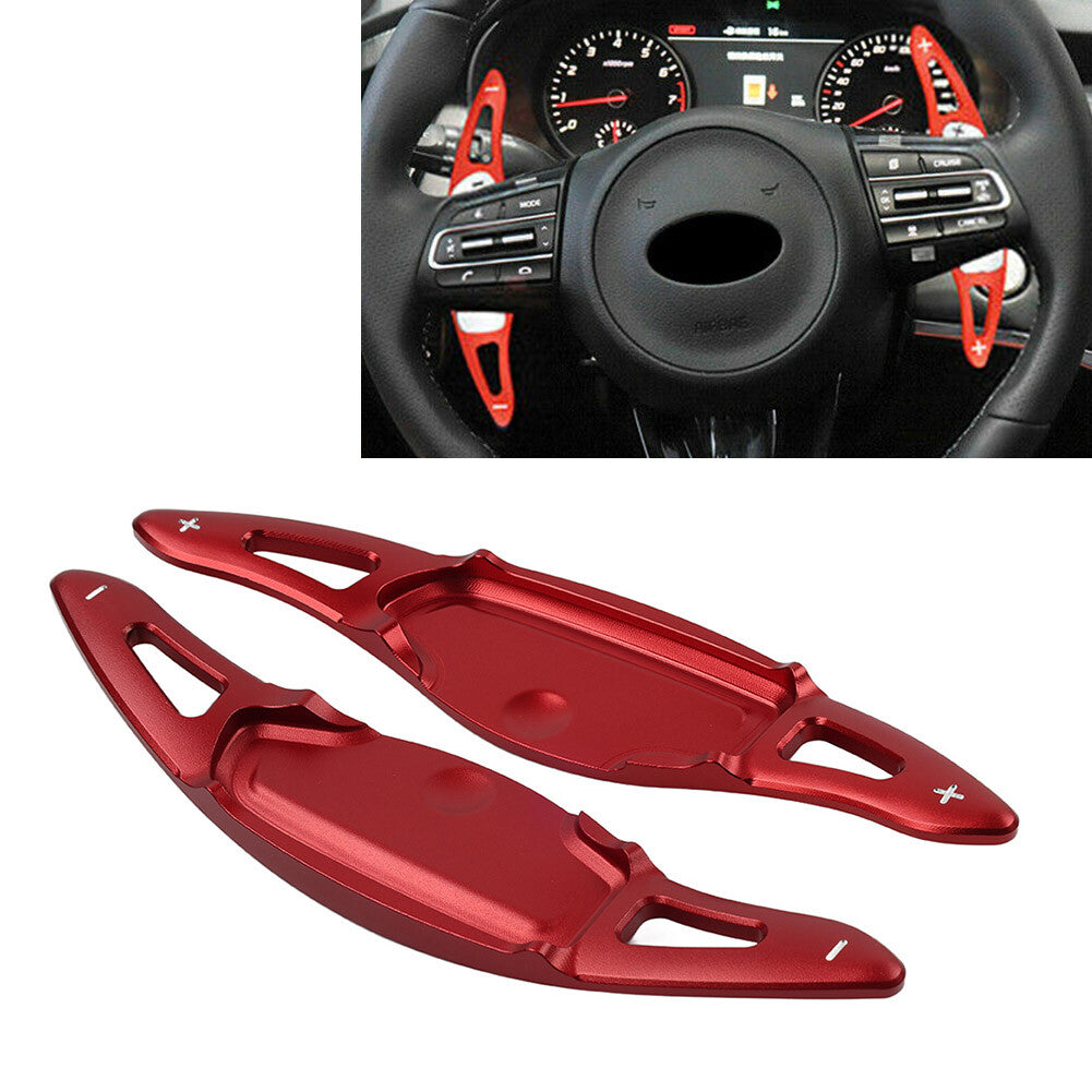 Steering Wheel Paddle Shifter Extension For 2018 2019 2020 for Kia Stinger CK K8 Red