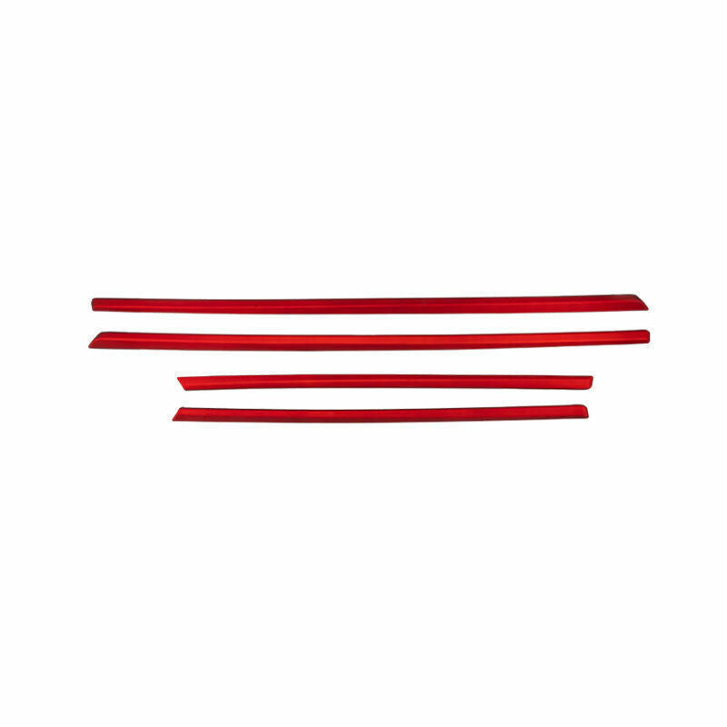 for BMW 3 Series GT 2014-2018 Matt Red Inner Door Strip Panel Decor Molding Trim