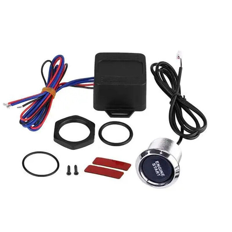 12V Car Engine Start LED Keyless Entry Button Switch Lgnition Starter Trim - n
