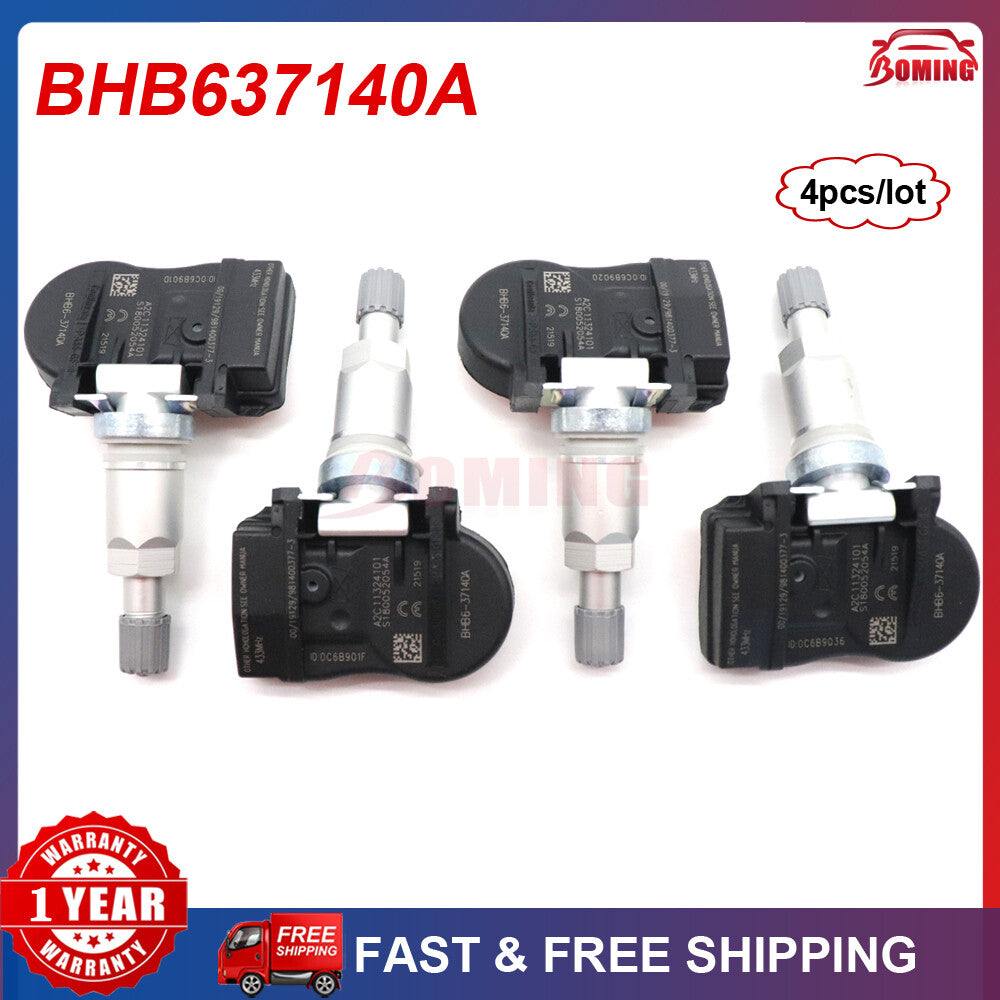 Fits for Mazda MX-5 Miata BHB637140A New TPMS Tire Pressure Monitor Sensor 4PCS