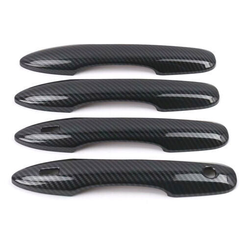 4P Carbon Fiber Look Side Door Handle Cover Trims for Toyota for Corolla Sedan 20-24
