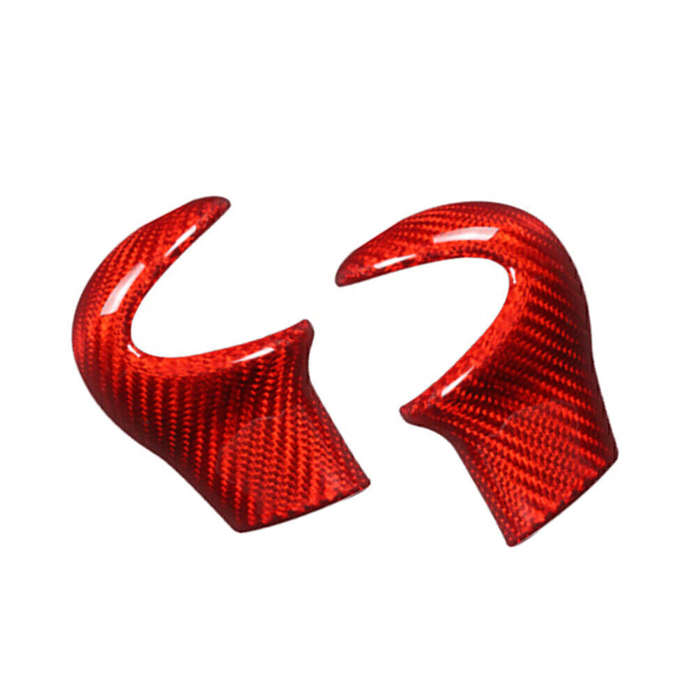 Red Carbon Fiber Car Gear Shift Knob Cover Trim Fit for Mini Cooper R55 R56 R60