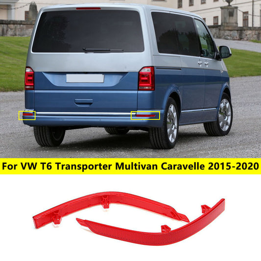 for VW T6 2015-2020 1Pair Rear Bumper Reflector Lights Brake Lights Stop Lamps v