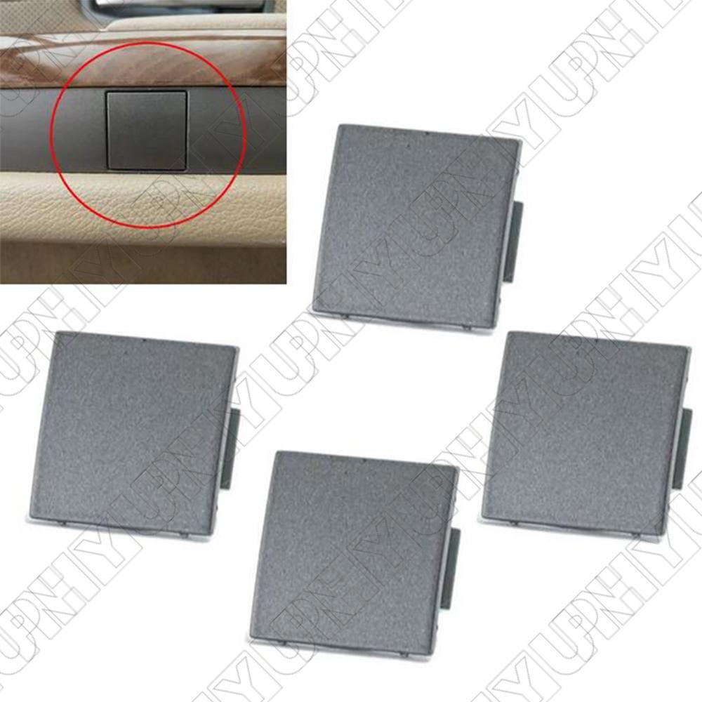 4Pcs Door Panel Cover Plug 51417025647 Fits for BMW 745i E65 745Li E66 2002-2005 Q