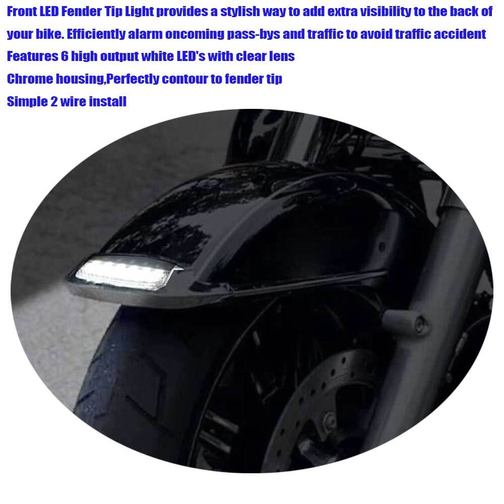 Front LED fender tips with clear lens for Harley Limited FLHTK 2014-2023 n