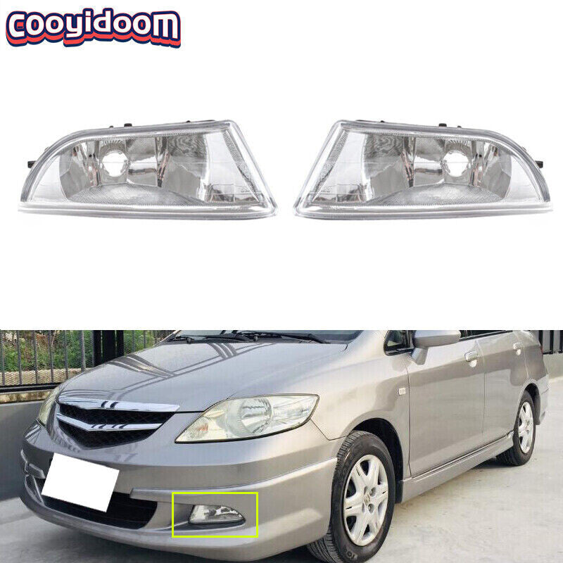 Applicable to 2006-2008 for Honda City front bumper fog lights (left + right)