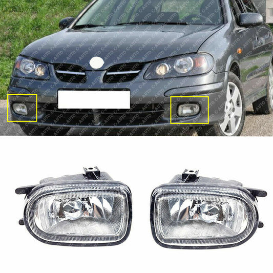 for Nissan Almera Sunny 2000-2004 Pair Front Bumper Fog Light