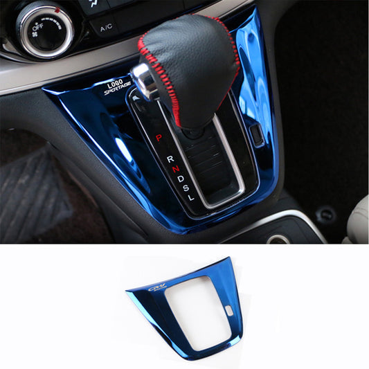 for Honda CR-V 2012-2016 Bright Blue Console Gear Shift Panel Frame Cover Trim