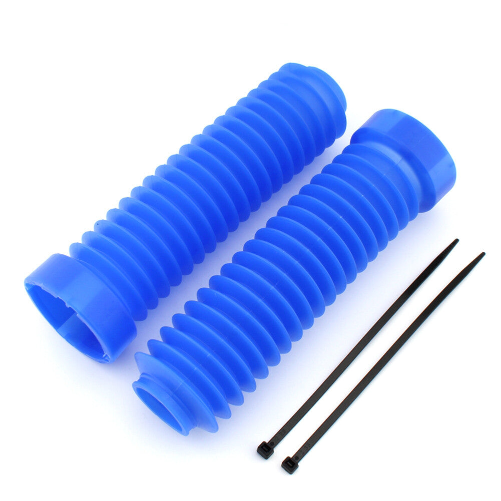Pair Front Fork Dust Cover Gaiter Shock Boots for Honda ATC 250R 1983-1986Blue