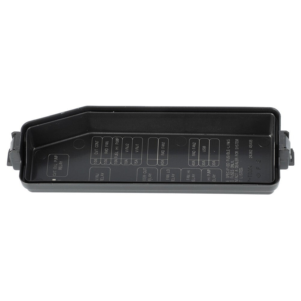 Black Fuse Box Cover for Nissan For Rogue 2014-2020 24382-4BA0B