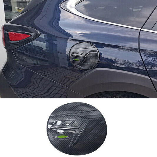 Carbon Fiber ABS Fuel Filler Gas Tank Cap Cover Trim For ? for Subaru Outback 2020-23