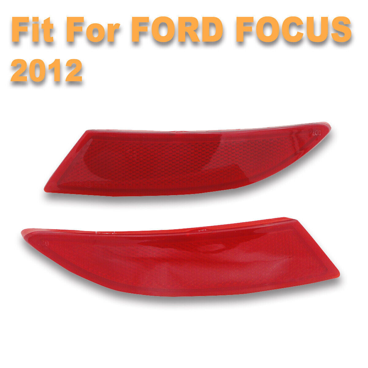 Rear Bumper Reflector Lights Lamp Fog Left Right Fit for Ford Focus 2012-2014