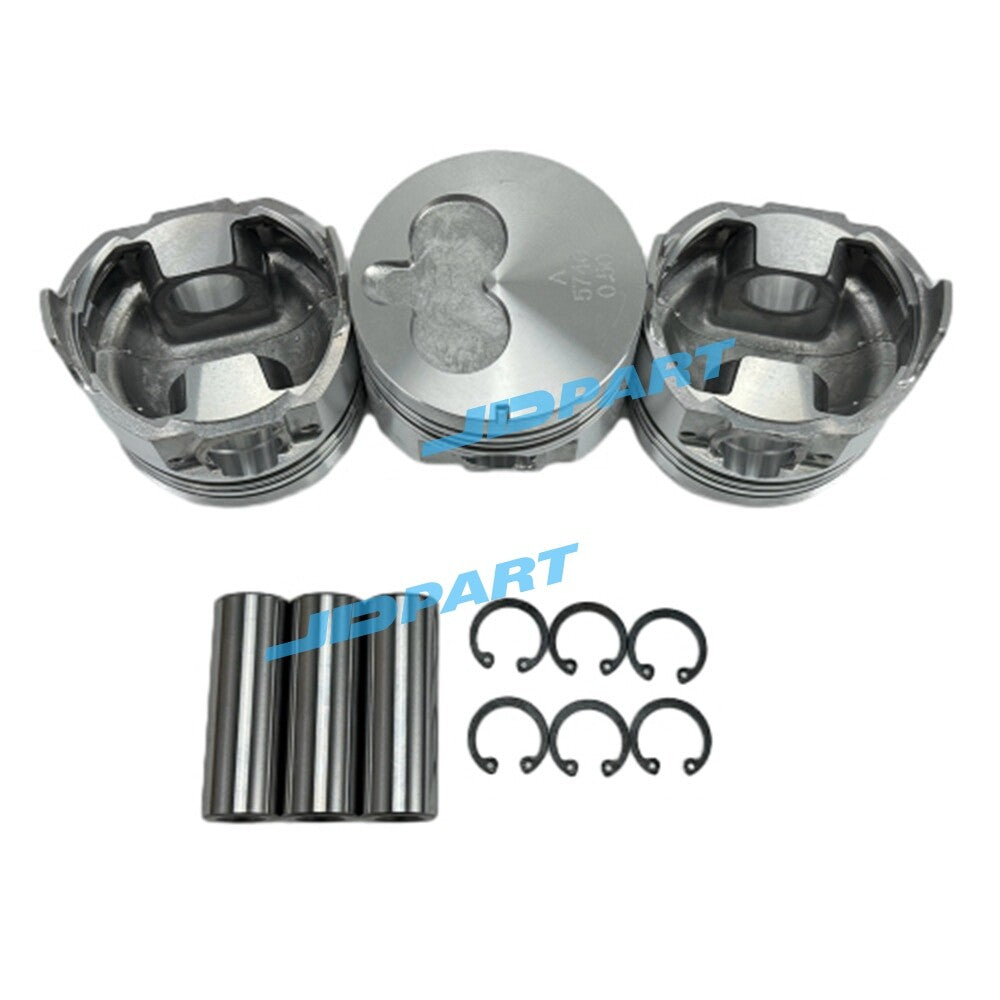 3-piece pack of 3LB1 + 0.5 piston pins for Isuzu engine parts -
