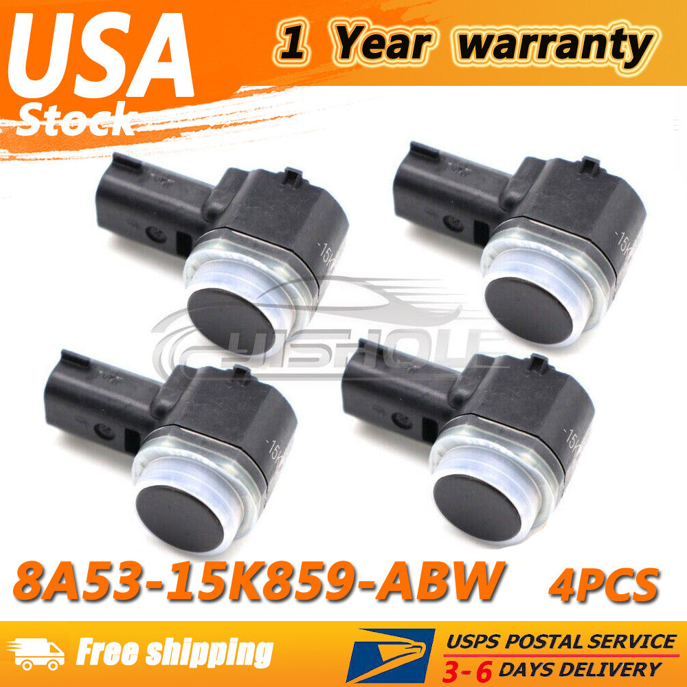 4PCS Black PDC Parking Aid Sensor Bumper for Ford Focus Explorer 8A53-15K859-ABW